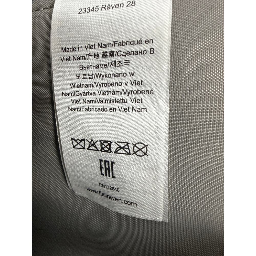 Fjallraven Raven 28L Backpack Övik F23345 Burgundy Port Laptop Ready 10 Pockets - Picture 10 of 12